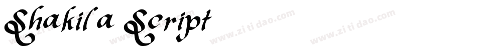 Shakila Script字体转换